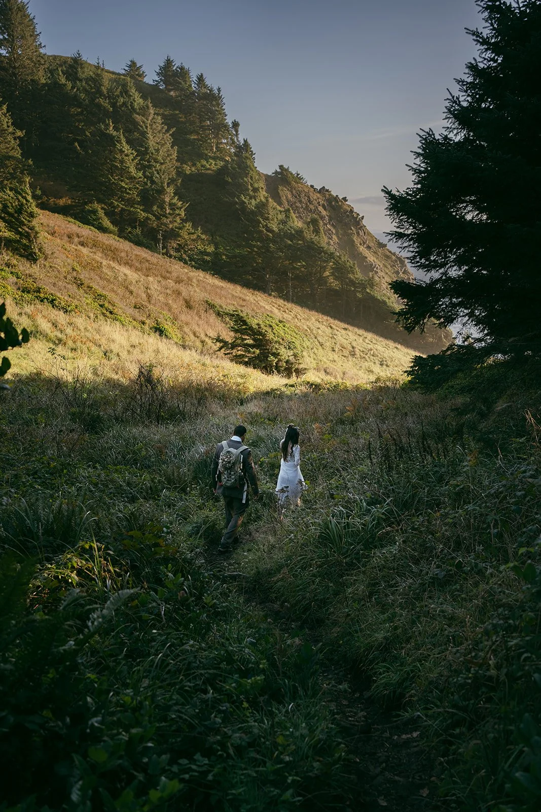 Custom Hiking Elopement Dress by Linyage