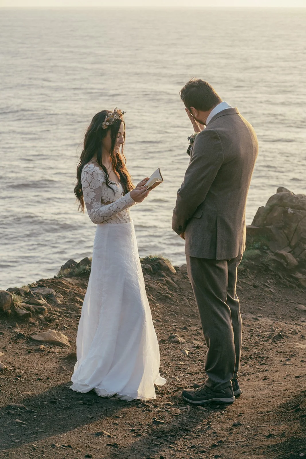 Adventure Elopement Wedding Dress by Linyage