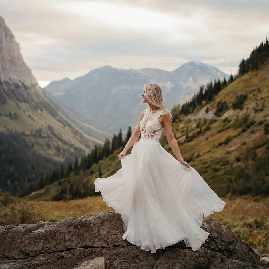 Glacier National Park Elopement | linyage Bride Laura