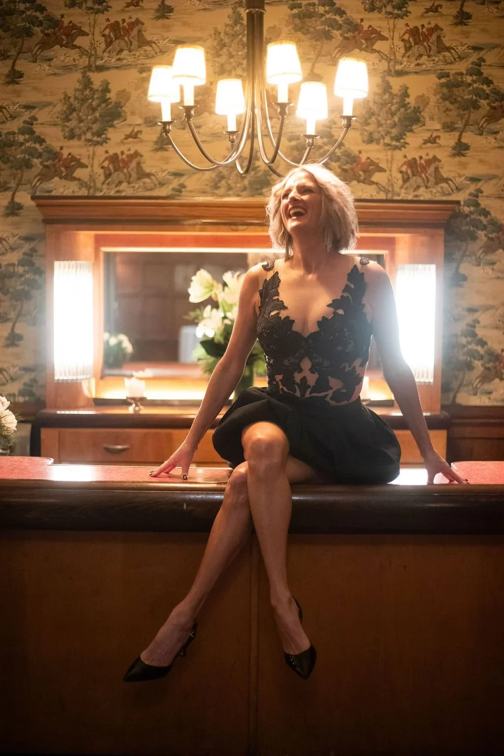 How We Designed A Custom Black Lace Bodysuit for a 50th Birthday