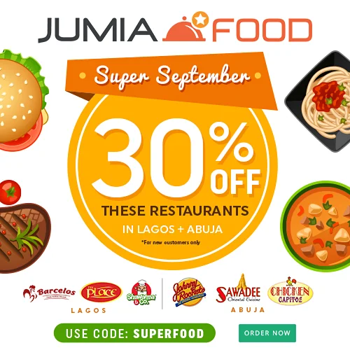 It's SUPERSEPTEMBER Get 30 Off On Jumia FoodArchives