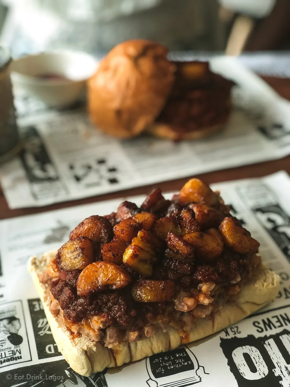Ewa Agoyin Sandwich