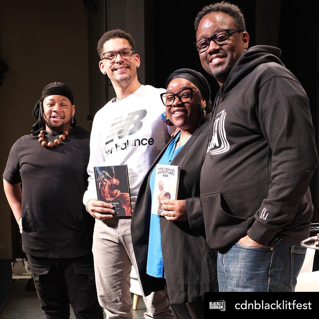 REPOST @cdnblacklitfest: A terrific show on April 30 that brought together three outstanding #blackwriters for the #durhamregion Black community. Thank you to our features and all who were in attendance. Join us June 11 for our anniversary celebratio