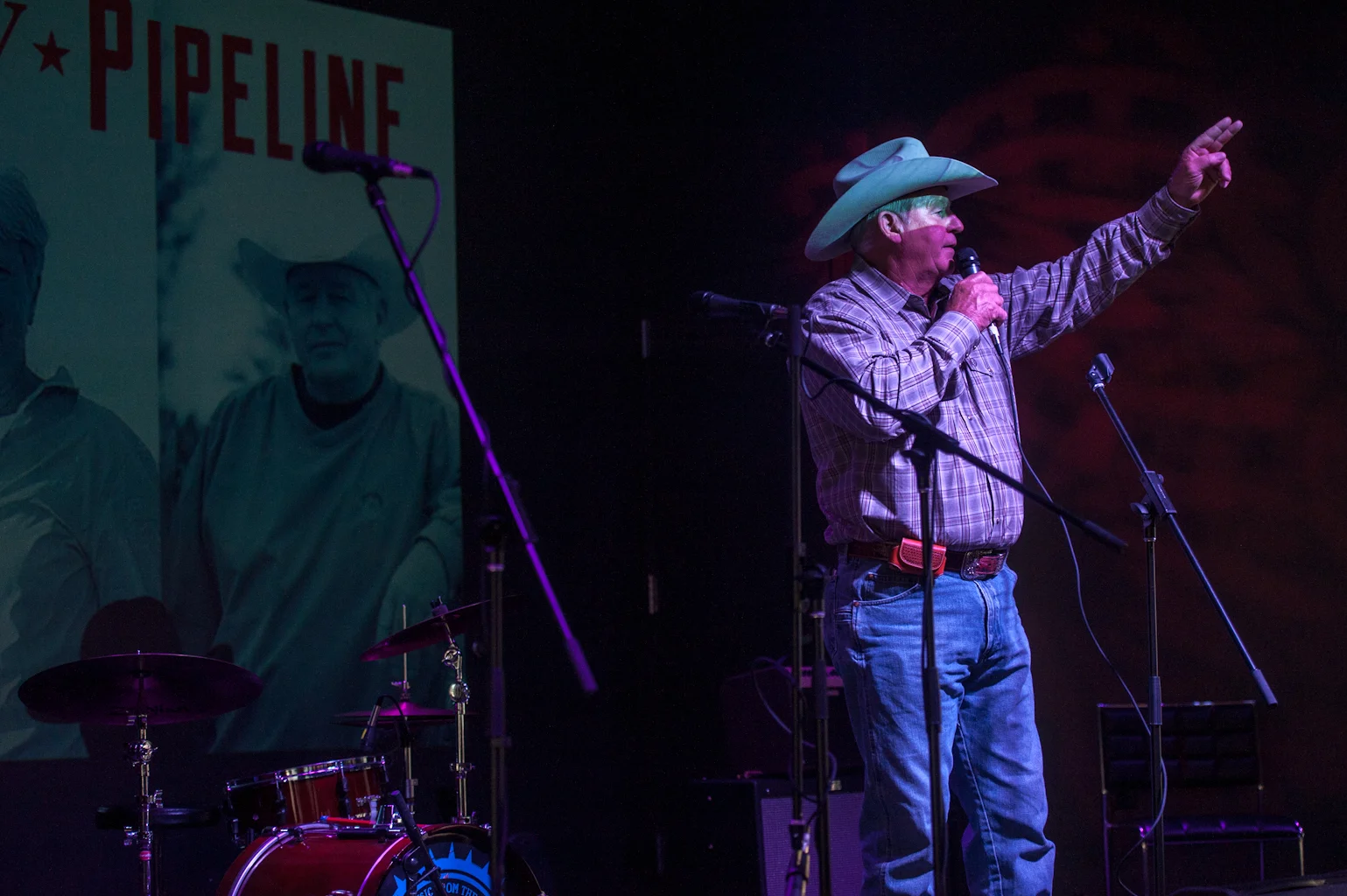   Nebraska landowner,&nbsp;Randy Thompson,  &nbsp;at a rally held after the Nebraska Supreme Court haring on September 5, 2014.&nbsp;  