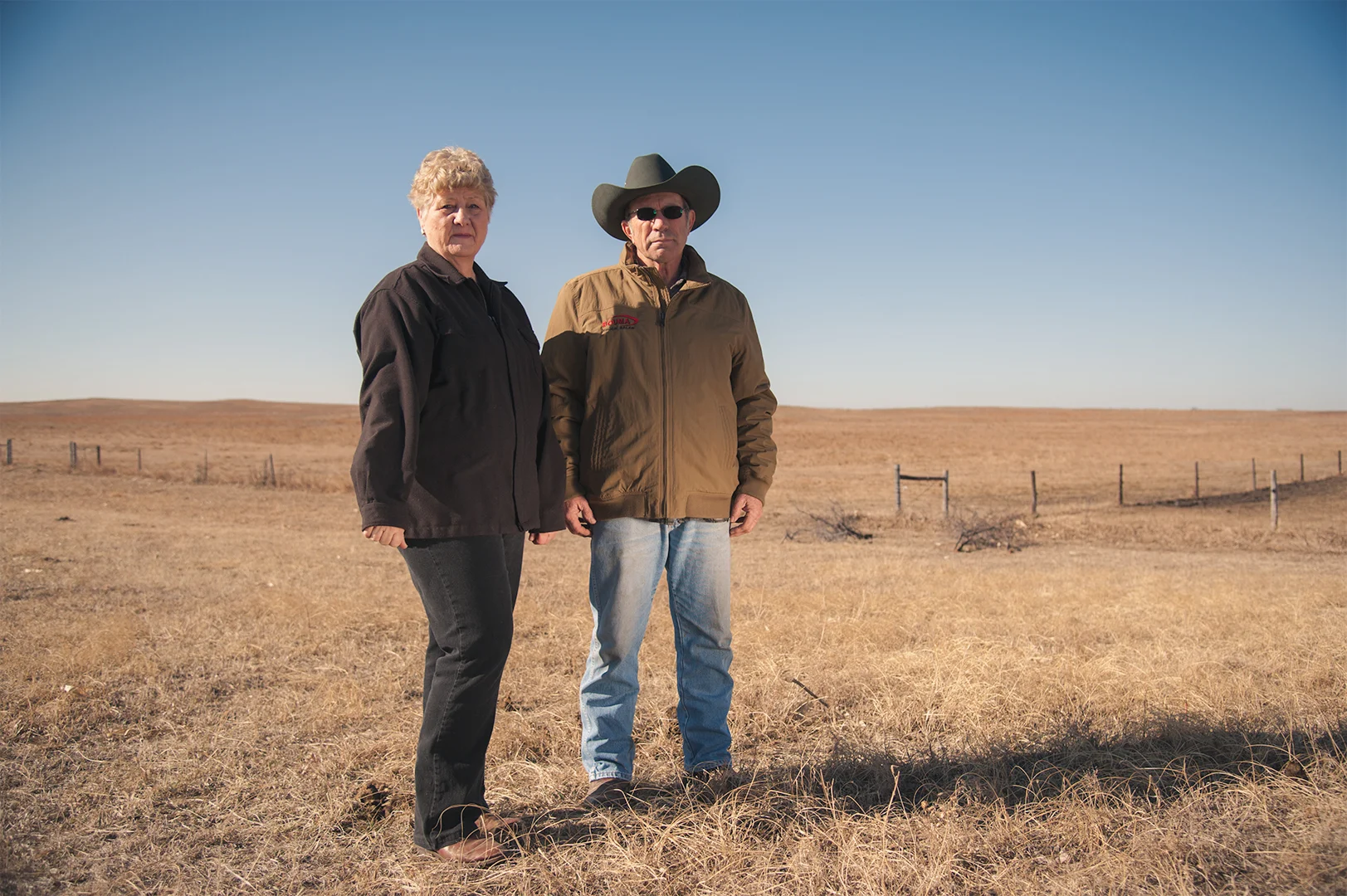  Nebraska landowners who challenged eminent domain authority against TransCanada's Keystone XL Pipeline.&nbsp;  Stuart, Nebraska. 2015 