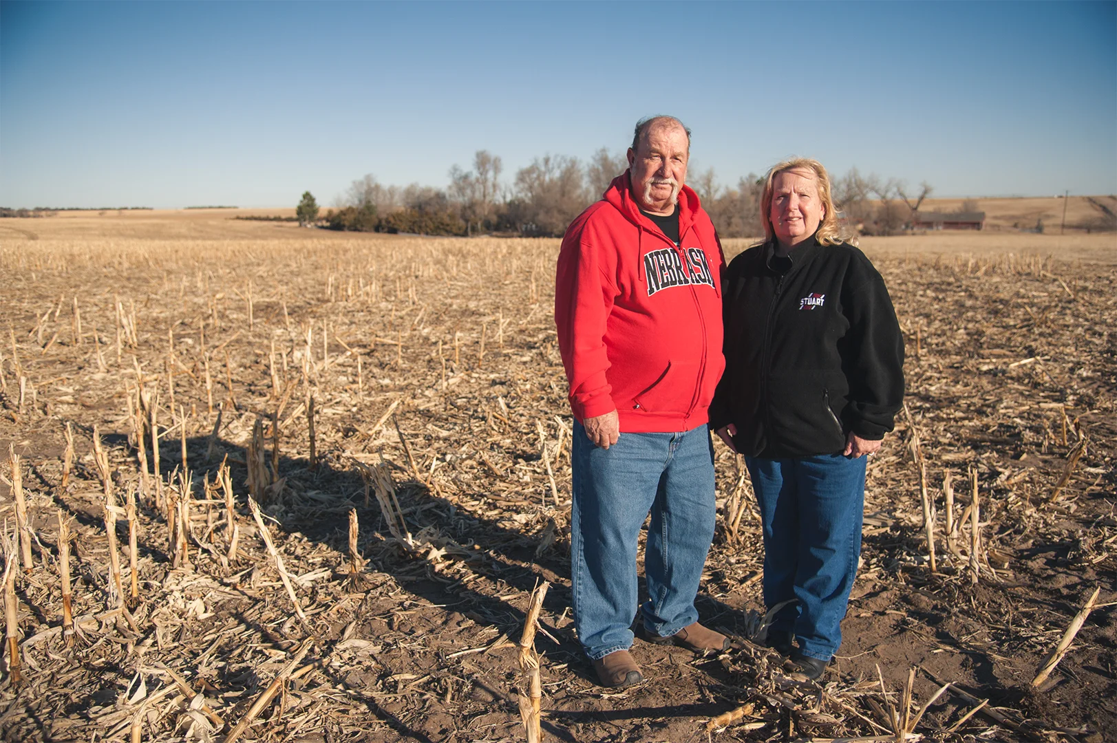  Nebraska landowners who challenged eminent domain authority against TransCanada's Keystone XL Pipeline.&nbsp;  Atkinson, Nebraska. 2015 