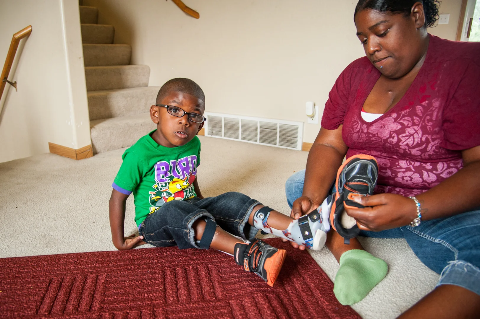  Jarez requires leg braces that help him run and play as well as any other child. 