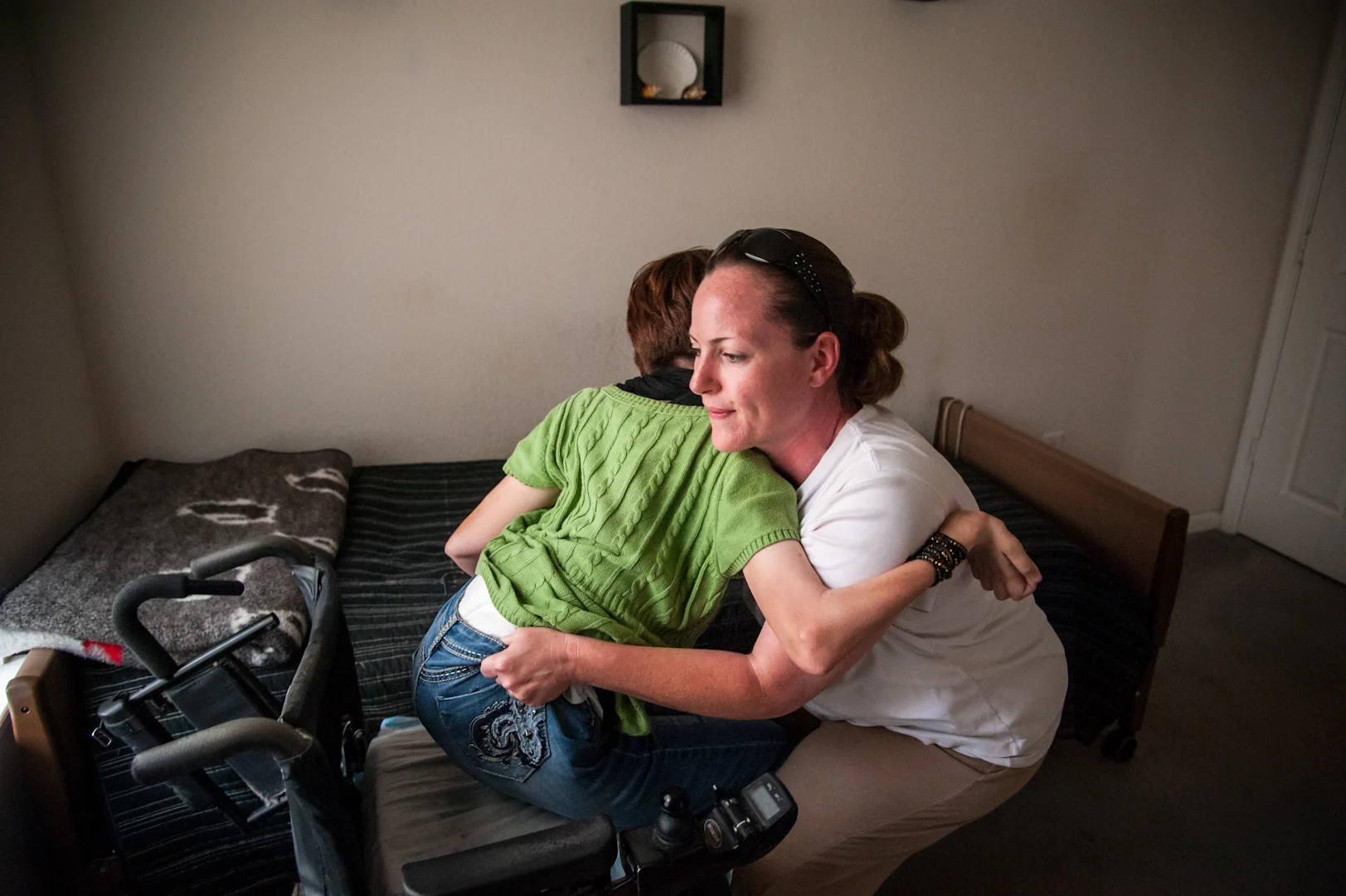  Jody's disability qualifies her for personal assistant services under Medicaid. Her caretakers visit several times each day to help her get in and out of bed, prepare meals, and perform other essiential tasks.&nbsp; 