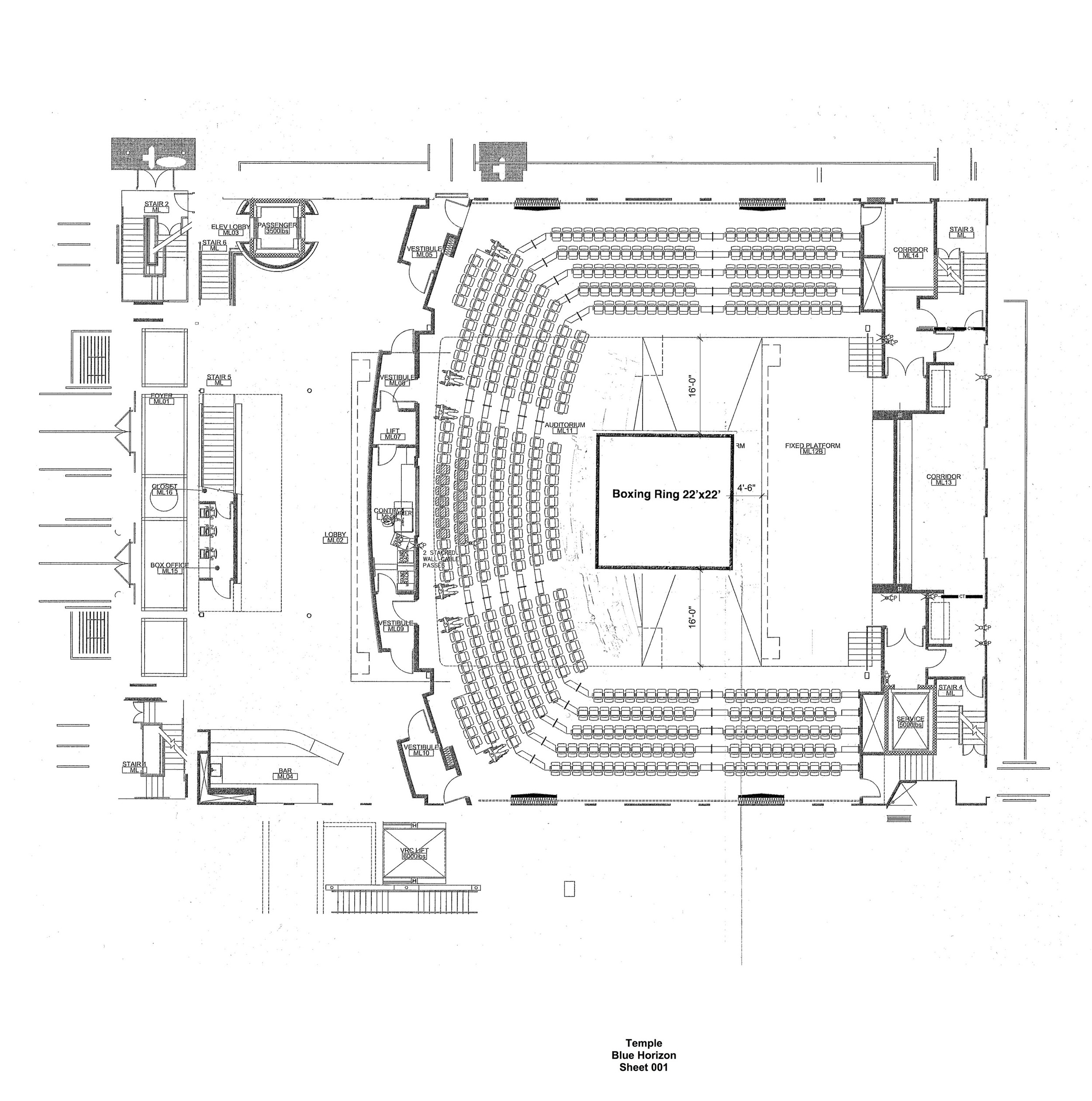 Boxing Ring Floor Plan