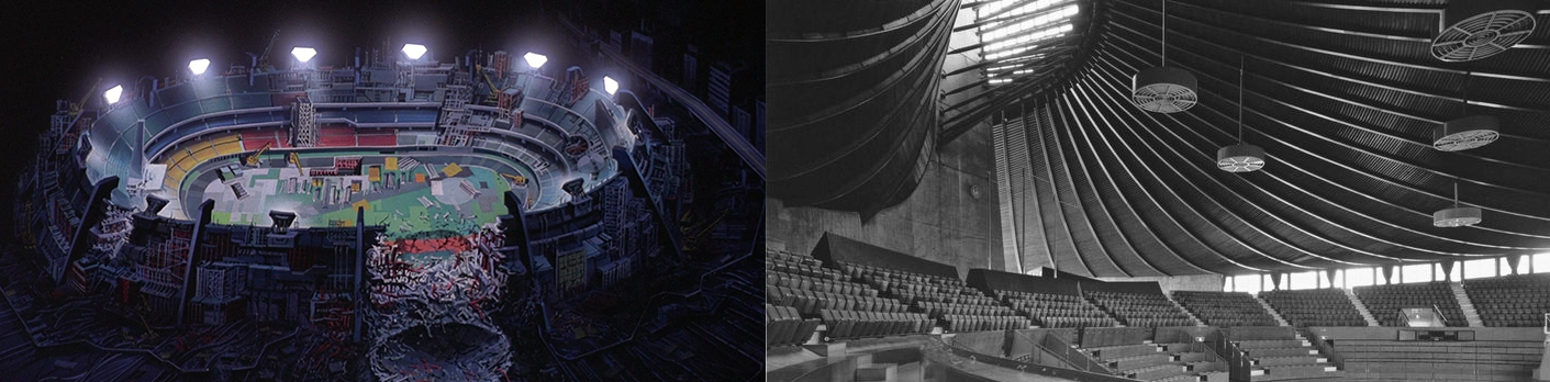 Kenzo Tange – Yoyogi National Gymnasium (1964), used during the Olympics for smaller events. 