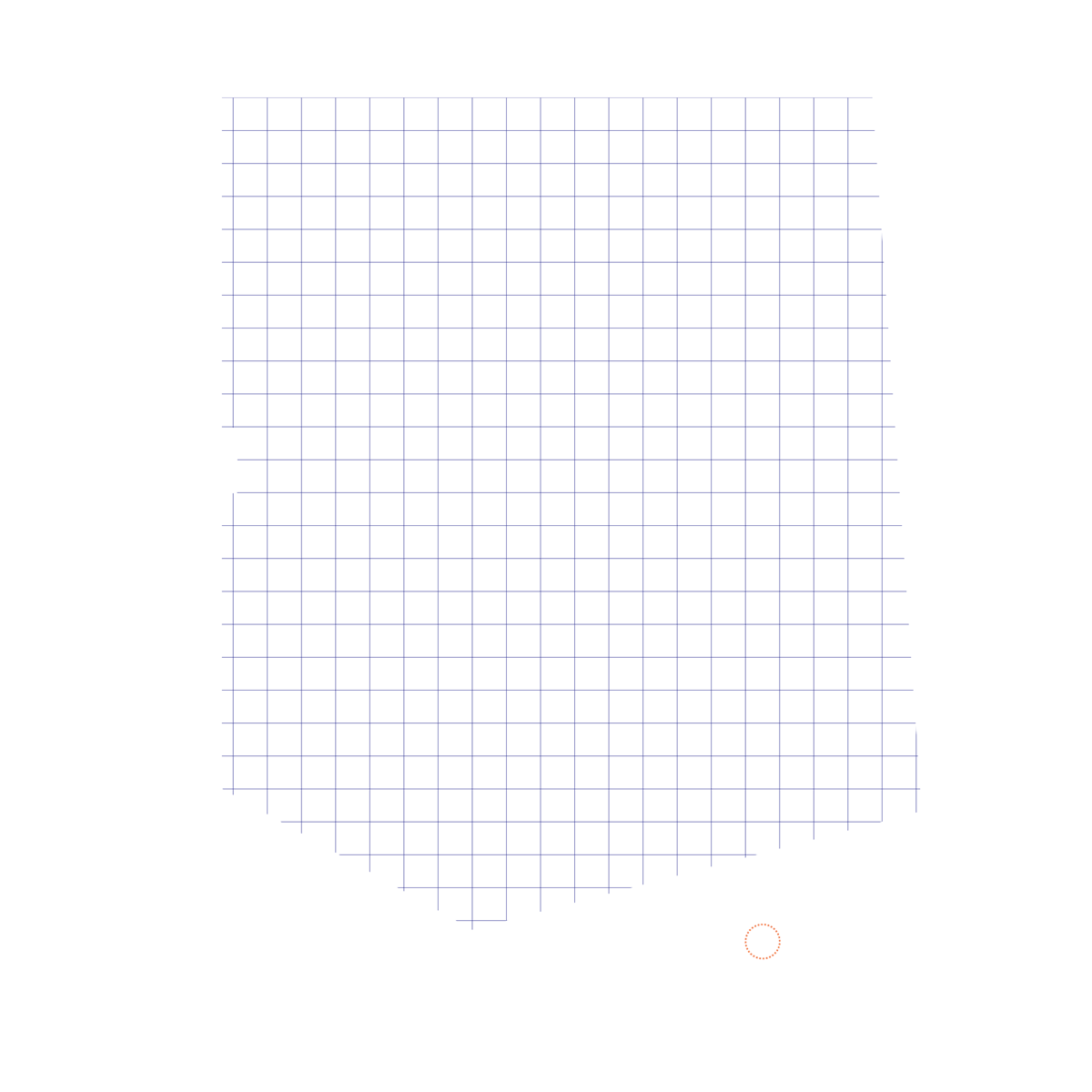 Plan Diagram of Entry/Exit points, turns, and stops relative to the grid over the course of the Music Video.