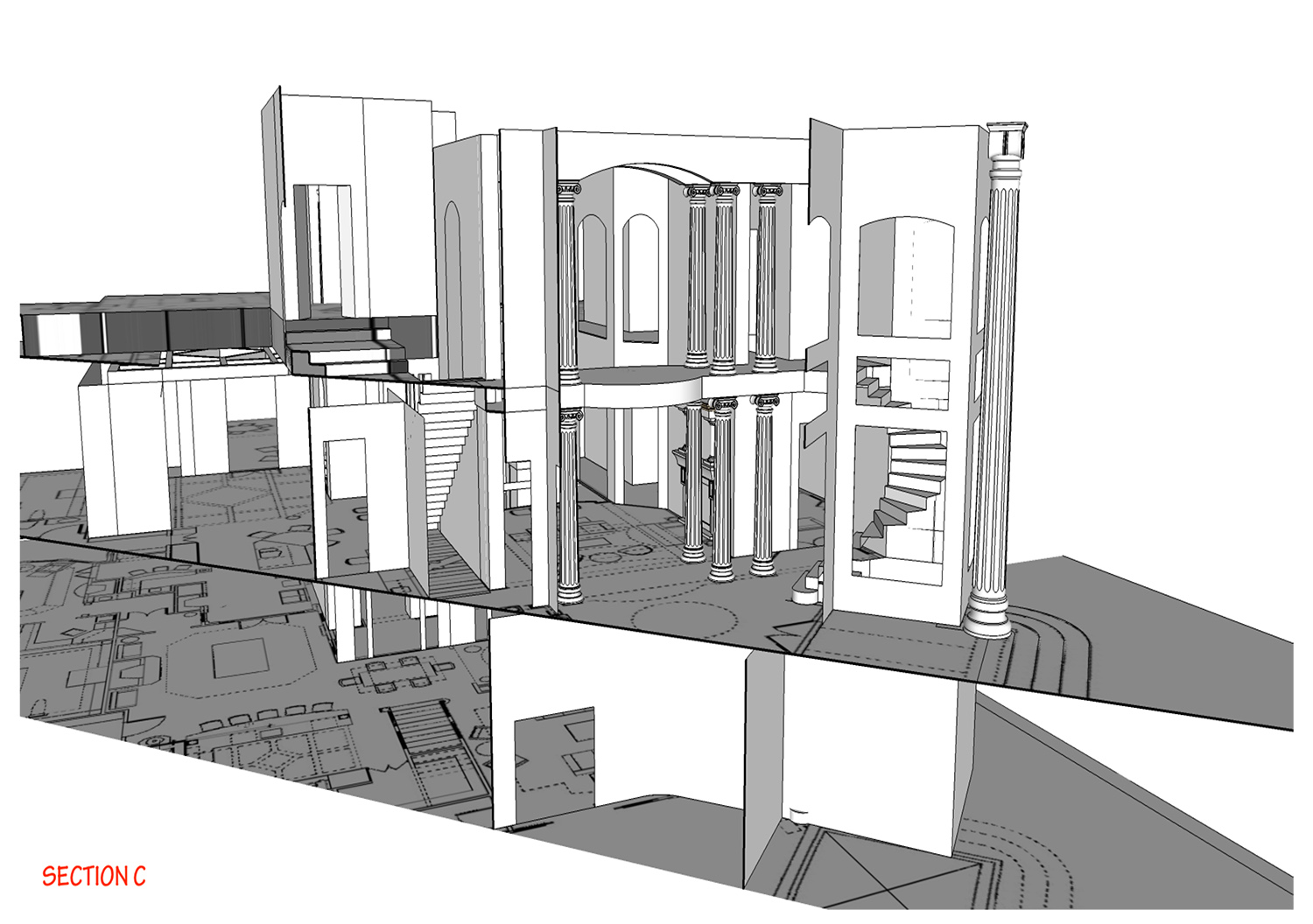 SECTION DRAWING (GAME NIGHT)
