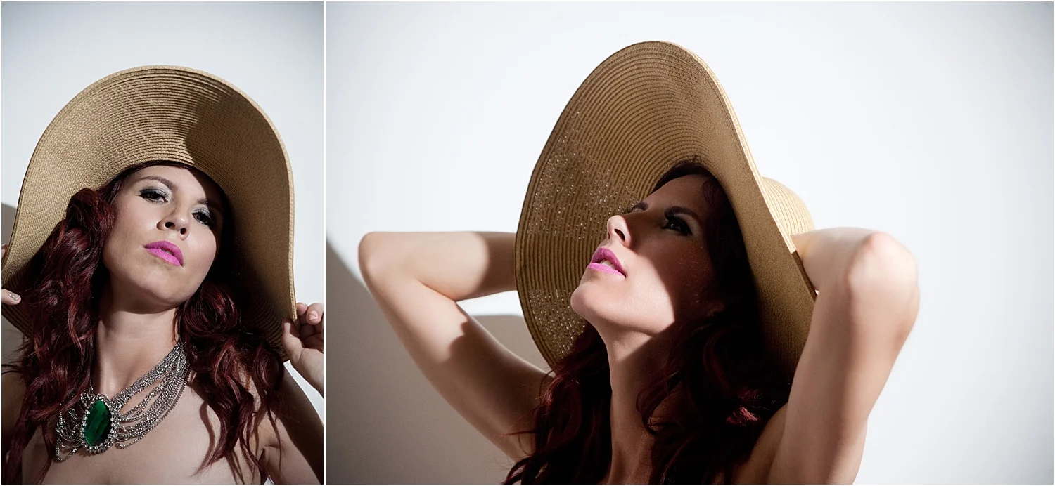 Used flash in a small room to create these portraits.