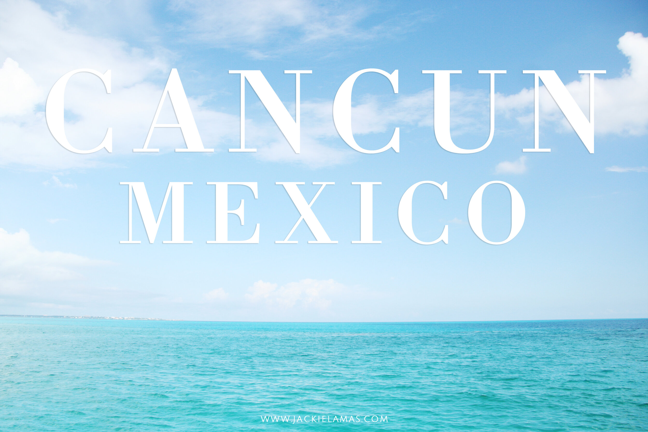 Cancun Type Print