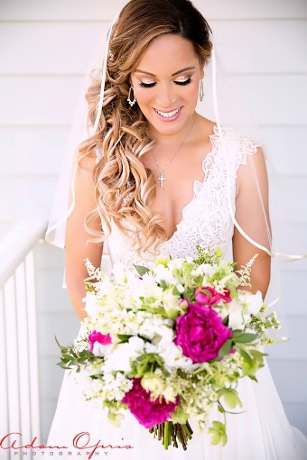 "I had Jessica do my hair for my wedding without a trial since I was traveling from FL to NY for a destination wedding. I could not have been more pleased with her work. She exceeded my expectations and my hair looked amazing all day for my wedding. Thank You so much and I highly recommend her and Bridal Rush for any hair needs." -Christina