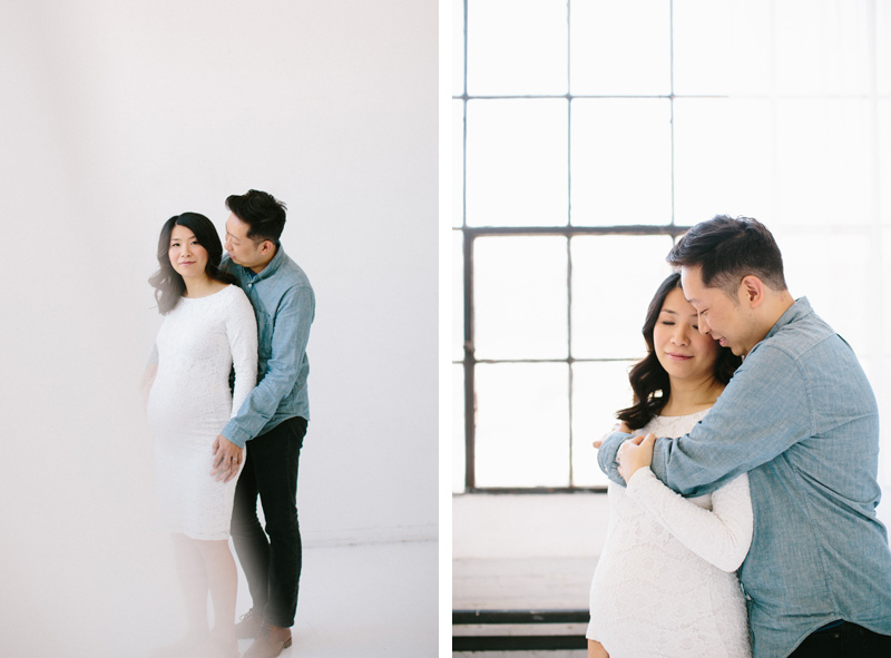 natural studio maternity shoot seattle