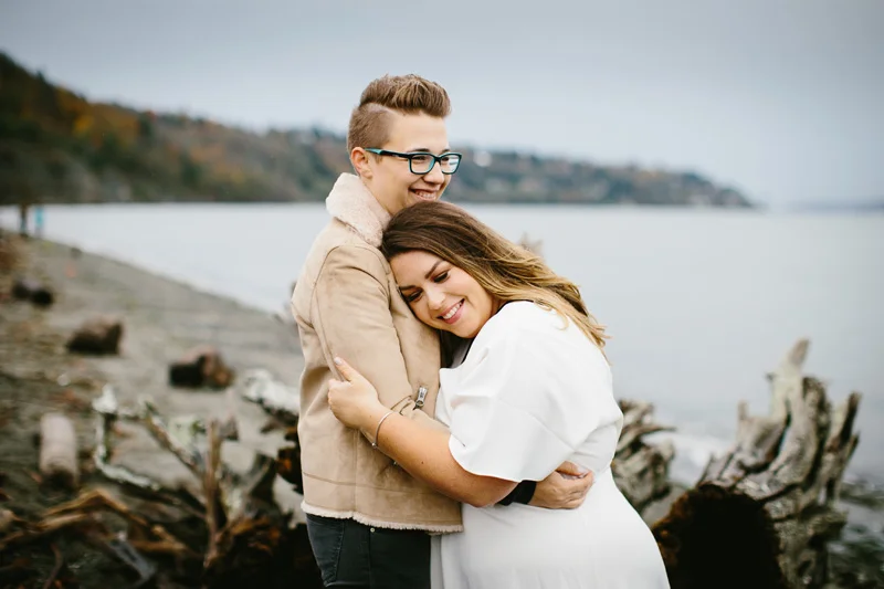 Seattle lesbian engagement session