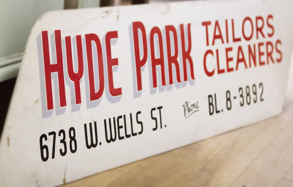 there were two of these signs that were on my Opa's car, like a moving advertisement!photo by Cate Hrobsky 