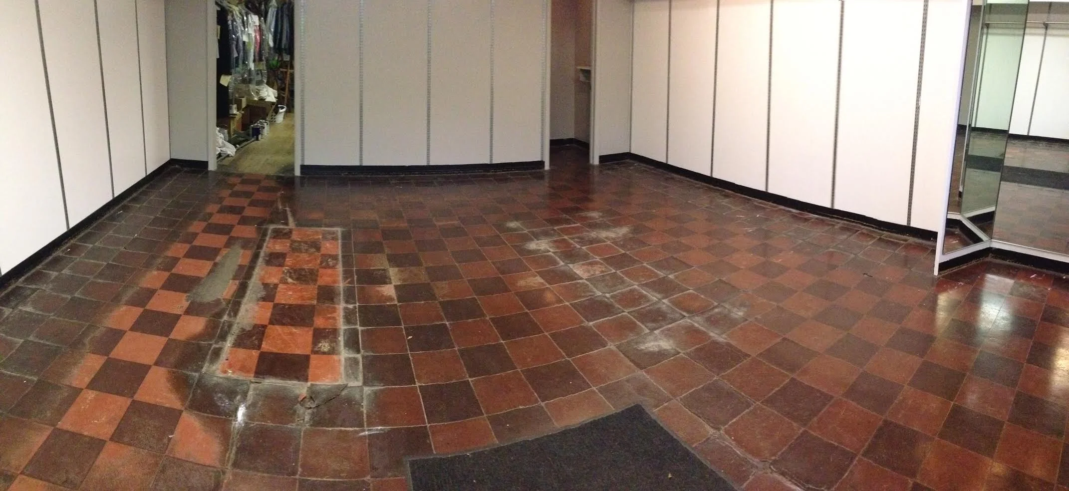 Before floor picture, on the eve of the floor renovation!
