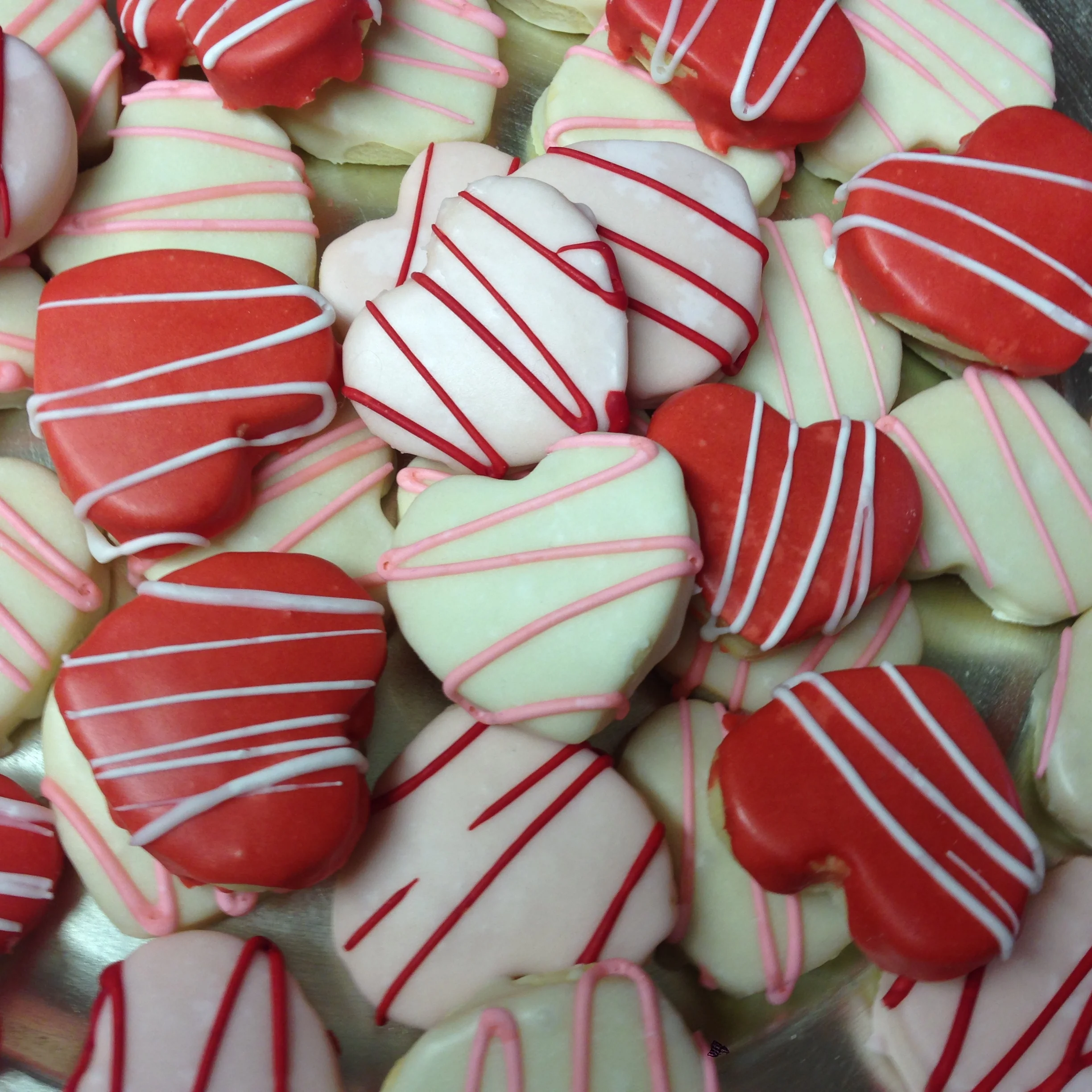Heart cookies made by La Tarte, our neighbor.