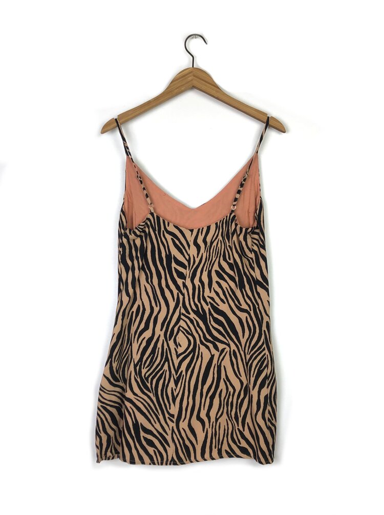 Skylar + Madison Zebra Print Slip Dress — hyde park mke