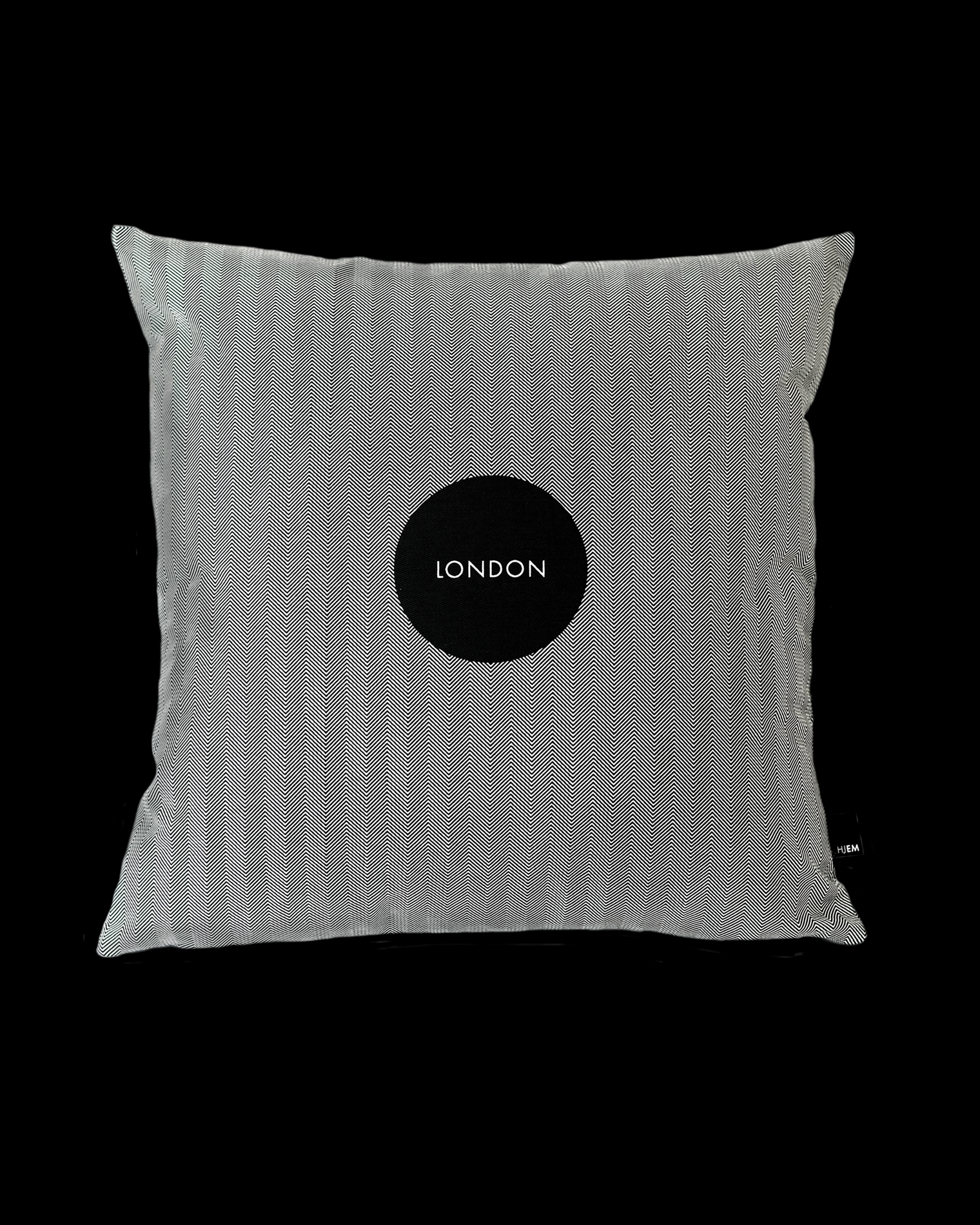 LONDON "BON VOYAGE" CUSHION WITH LUXURY FILLER