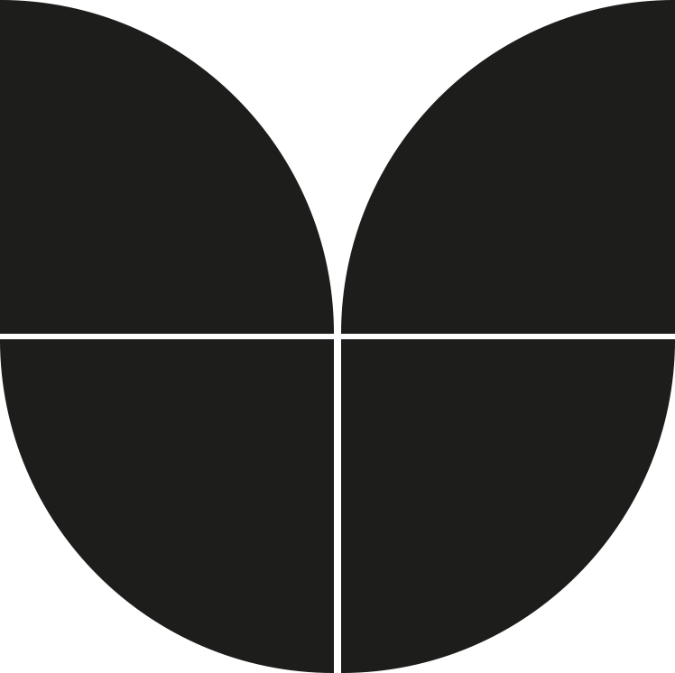 Geometric drawing using quarter circles