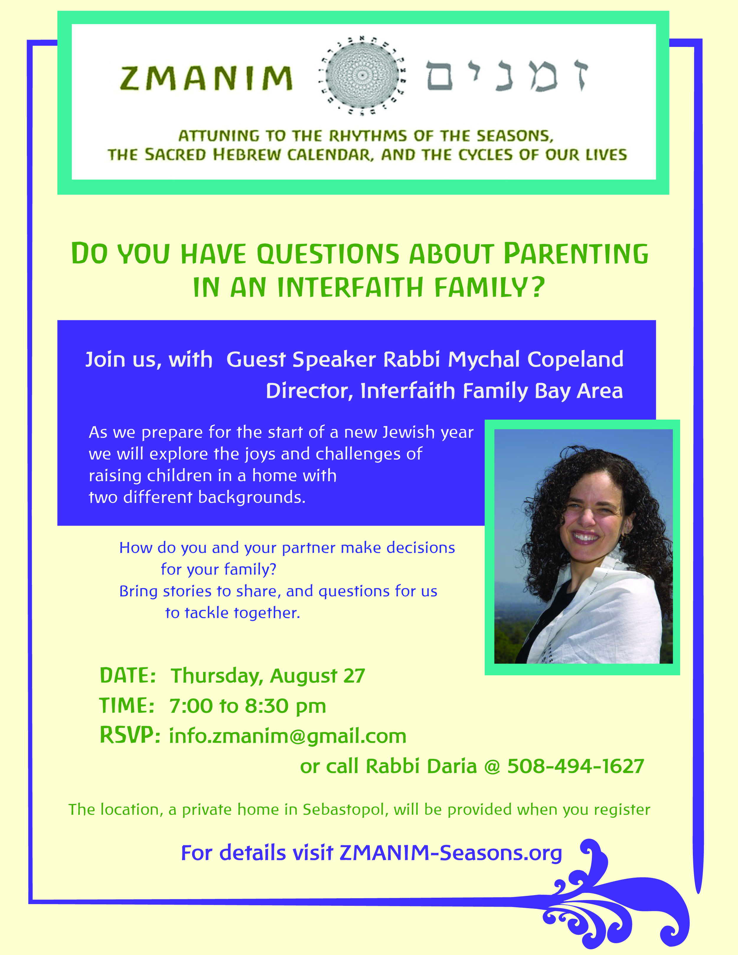 Parenting Conversation with Rabbi Mychal Copeland