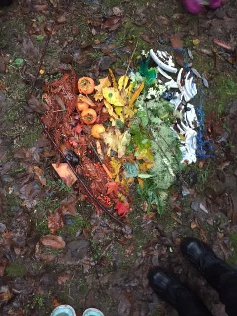 A rainbow we made for Hanukkah