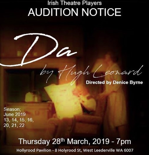 Who is auditioning tonight? We look forward to welcoming you #communitytheatre #perththeatre #da #hughleonard