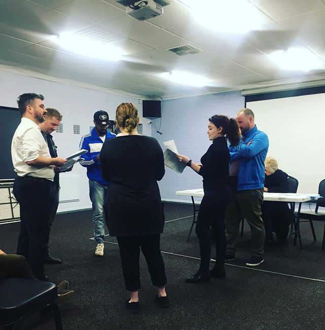 Workshopping some characters at Auditions 🎭