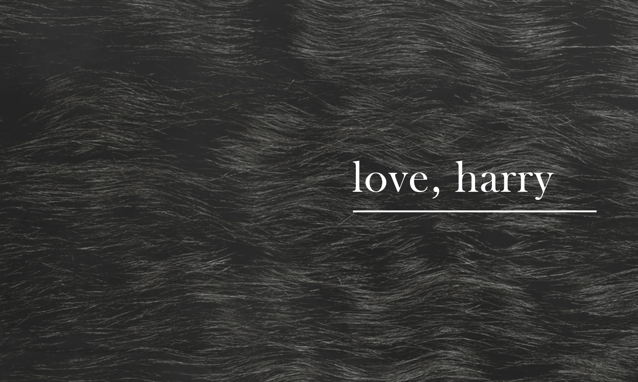 Love, Harry