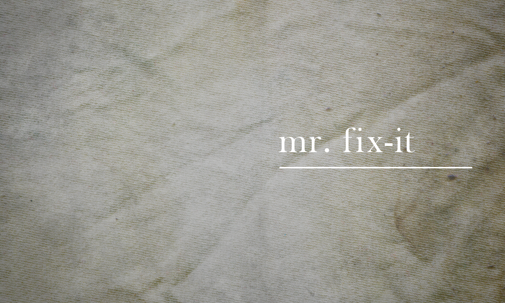Mr. Fix-It