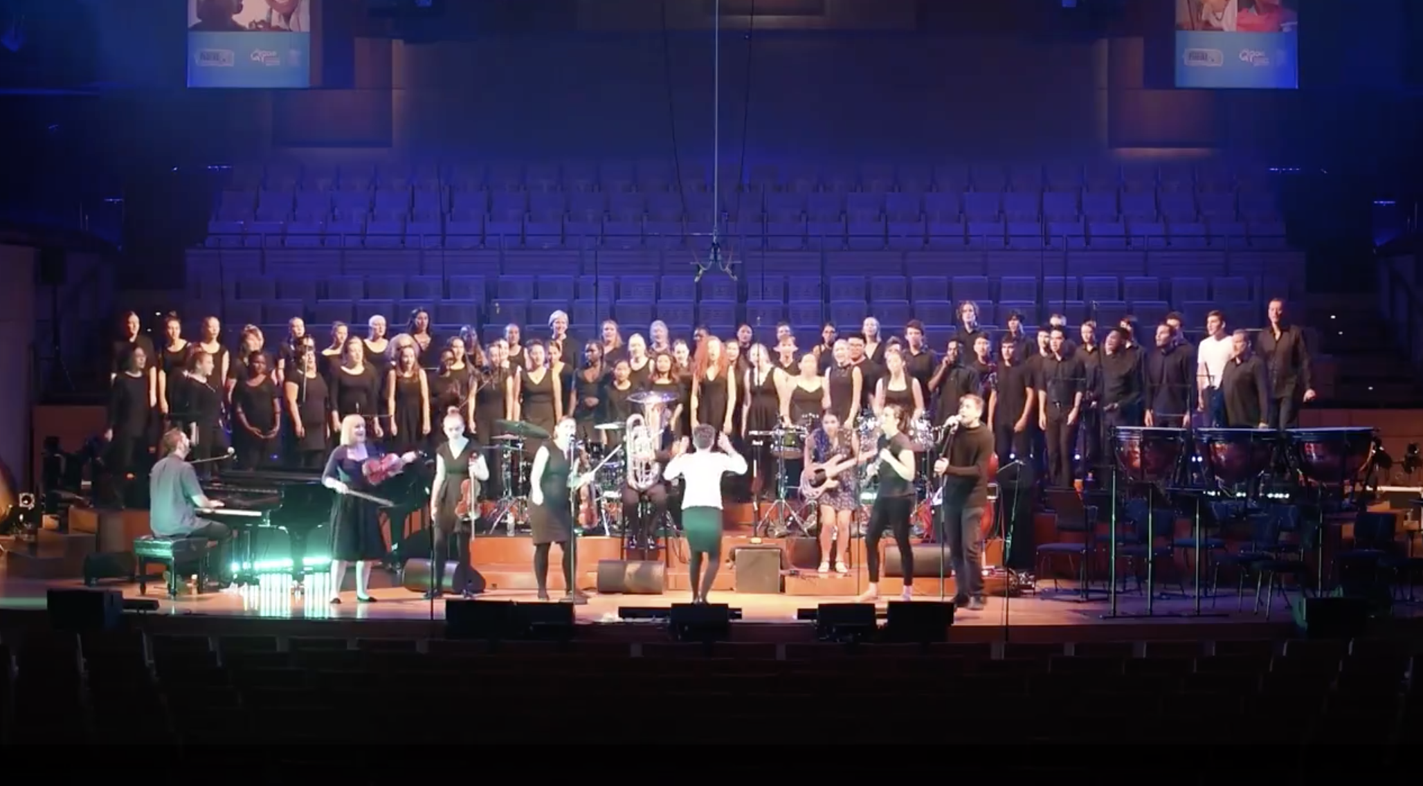 Final Dress Rehearsal From day one we had the feeling that the FHEAL Community Choir would be a very special project, and it was. It exceeded all our expectations. The outpouring of emotion was overwhelming at times, the bonding amongst kids from such different backgrounds, a sight to behold. These young people have literally sang and danced their way into our hearts and reminded us in no uncertain terms what an amazing vehicle music can be for getting human beings to give the best of themselves to one another.