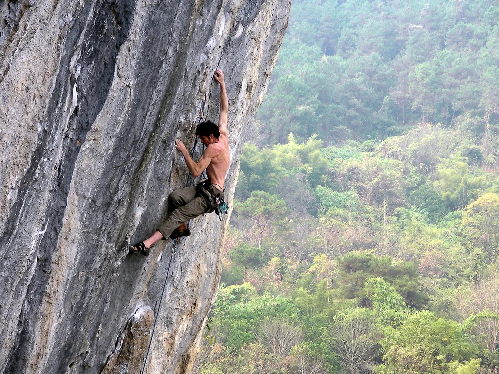 rock climbing @ lei pi shan, yangshuo china by Maria Ly