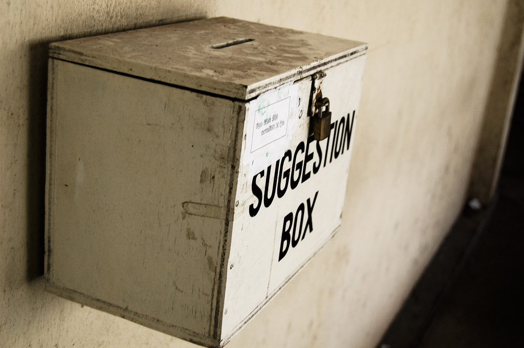 suggestion box by Hash Milhan