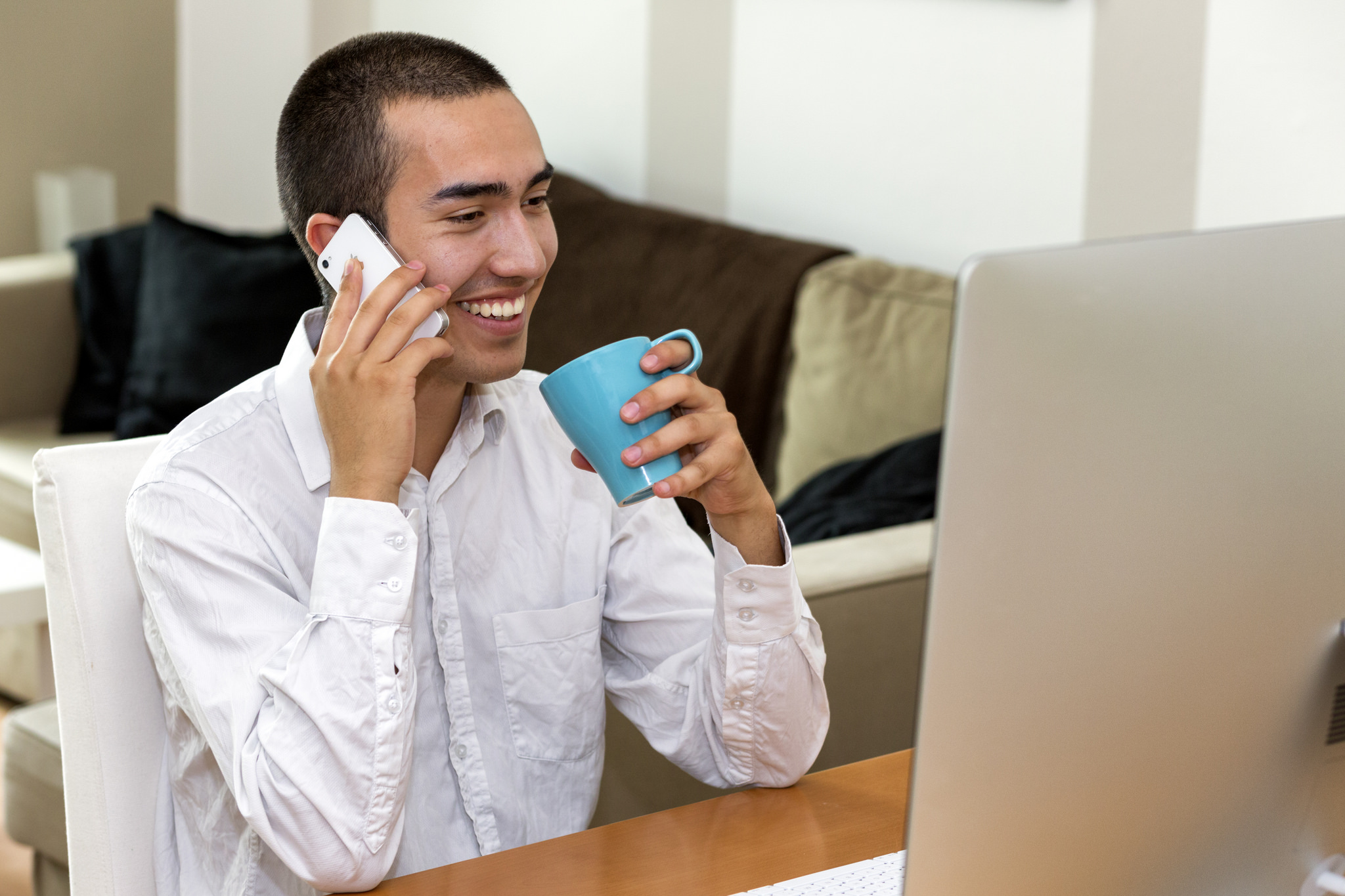 Talking on the Phone / Home Office by Daniel Foster