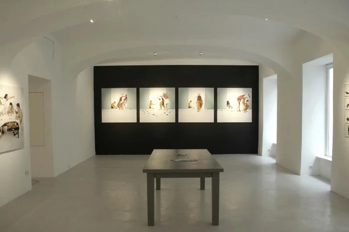 Ausstellungsansicht von Nina Rike Springer in der Galerie Momentum/Karl Schweighofergasse, 2006