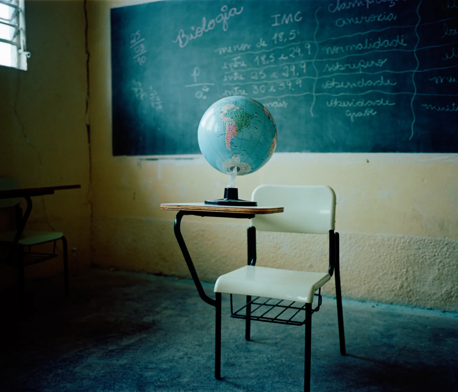 The language classroom in Sao Paulo's Capital Penitentiary for Women, where women from over 30 countries are held. The largest numbers come from South Africa, then South America, followed by former Portuguese colonies in Africa such as Angola, Cape Verde and Mozambique. Many also come from Europe and Asia.