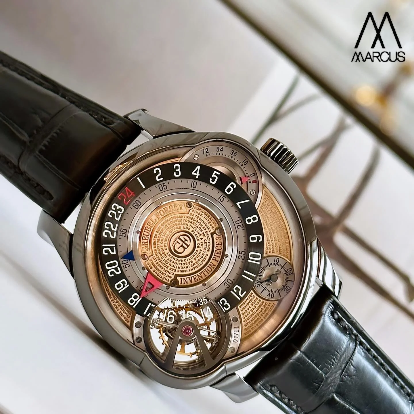 The Greubel Forsey Invention Piece 3. 

#greubelforsey 
#inventionpiece3 
#ip3 
#tourbillon 
#wotd 
#collector 
#luxurylifestyle 
#luxury 
#lifestyle 
#rare 
#savoirfaire 
#hautehorlogerie