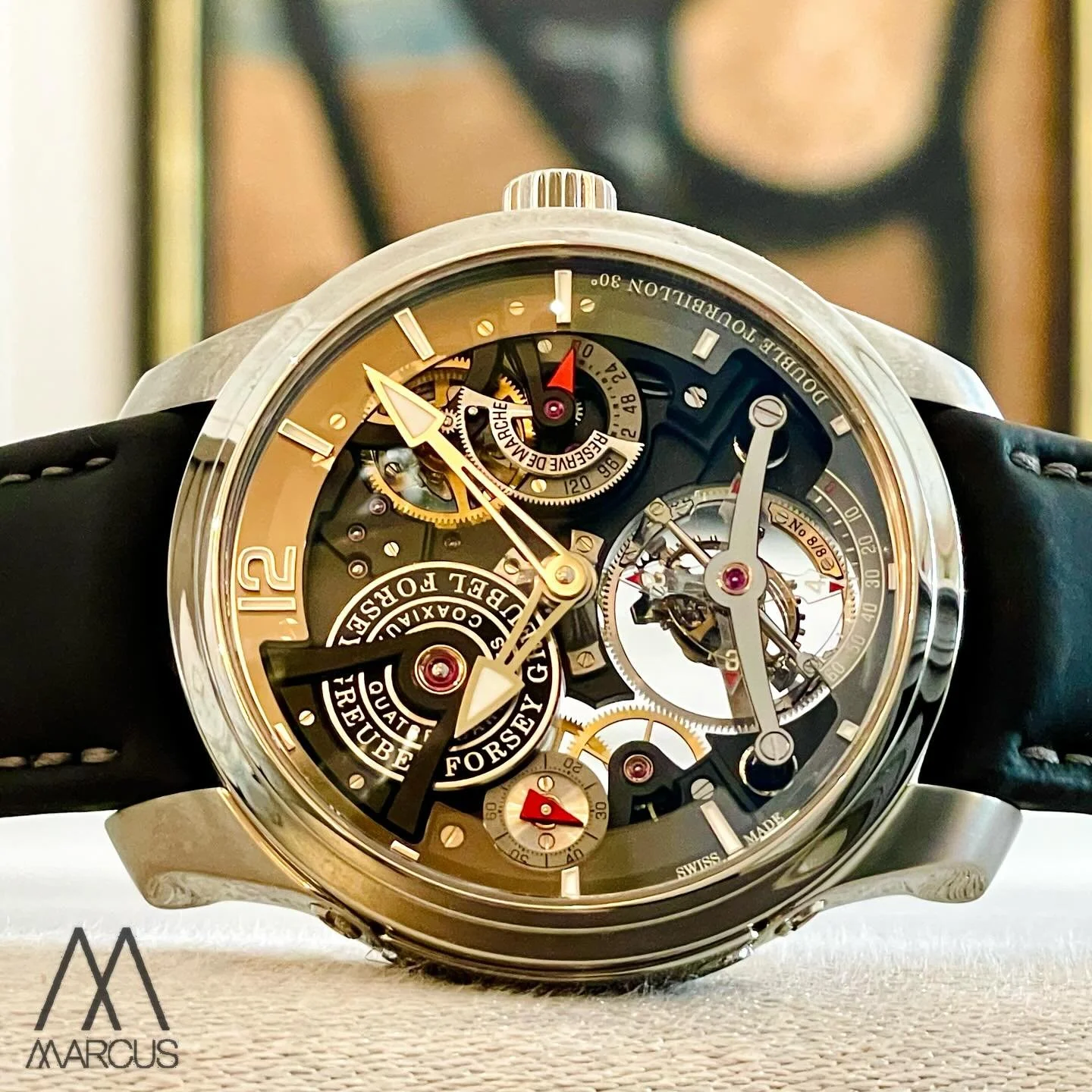 A statement piece is an understatement for the Greubel Forsey Double Tourbillon Technique. 🤩

#greubelforsey 
#doubletourbillon 
#technique 
#wotd 
#collector 
#8of8 
#watchgeek 
#luxury 
#lifestyle 
#savoirfaire 
#hautehorlogerie