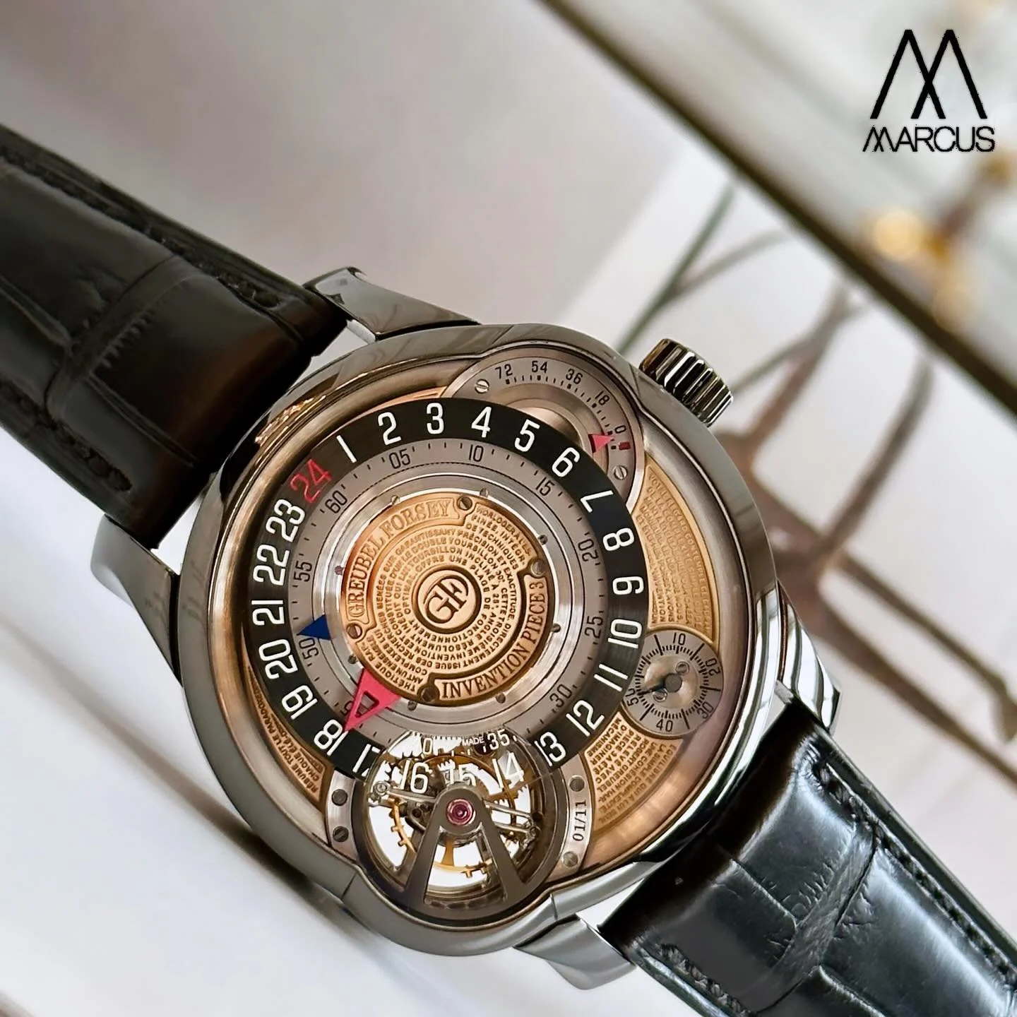 🤩🙌🏼

#greubelforsey 
#tourbillon 
#inventionpiece3 
#ifyouknowyouknow 
#unique