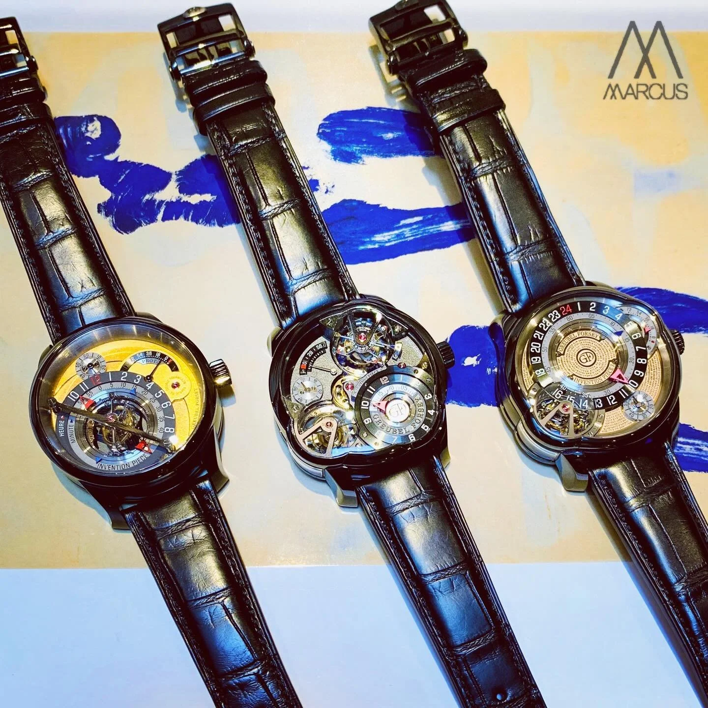 🙉

#greubelforsey 
#tourbillon 
#inventionpiece 
#unique 
#setof3