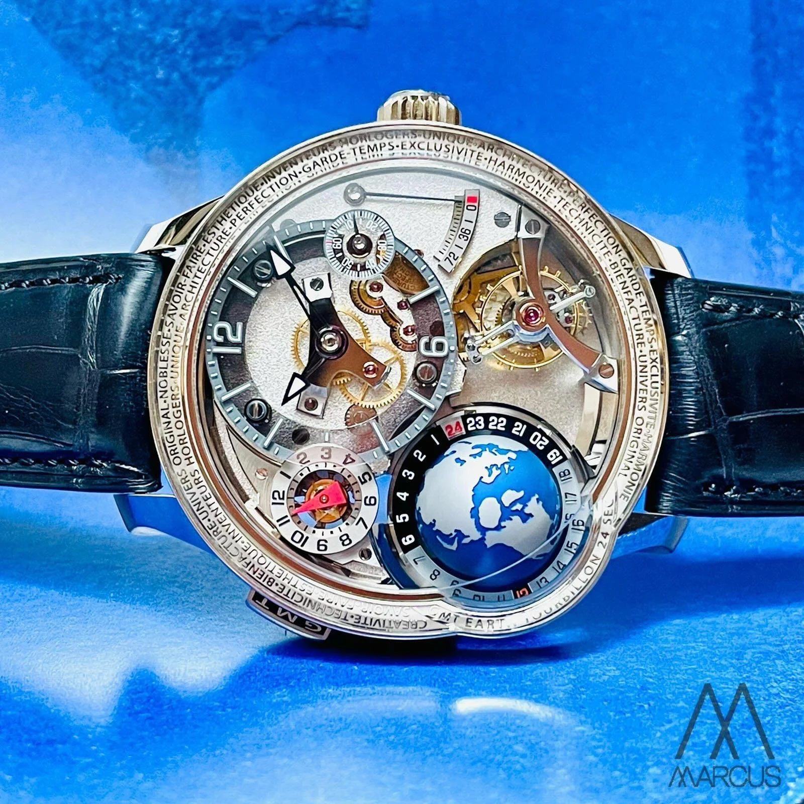 💙🌎

#greubelforsey 
#tourbillon 
#gmt 
#earth 
#globe