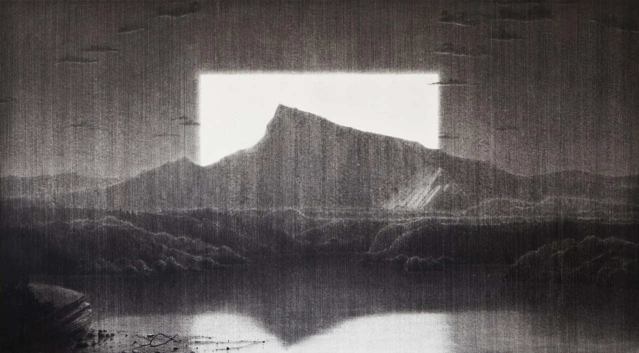 Panavista . 2012. Charcoal on paper. 136x238