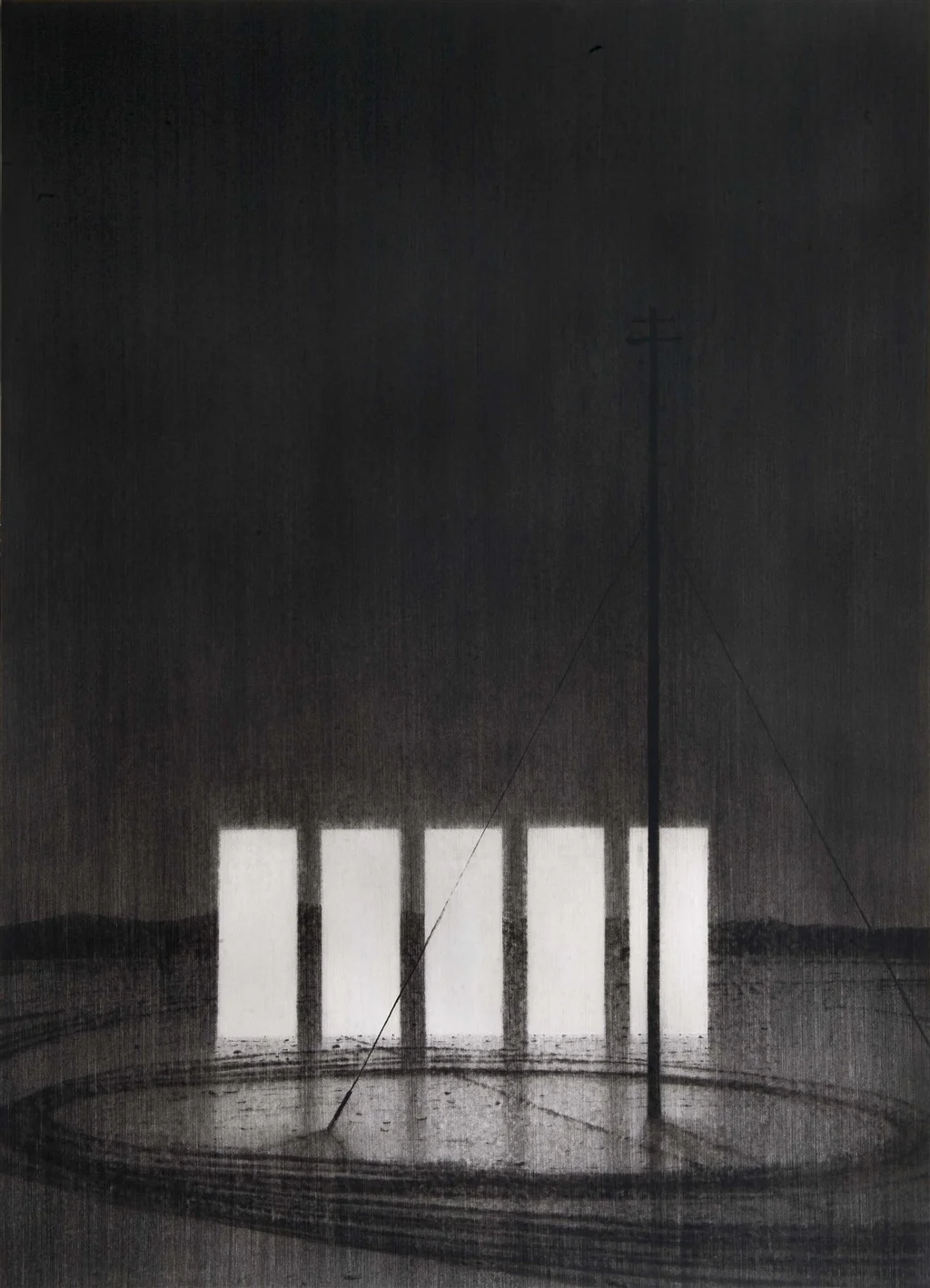 Cunning Stunts . 2011. Charcoal on paper. 190x140cm.