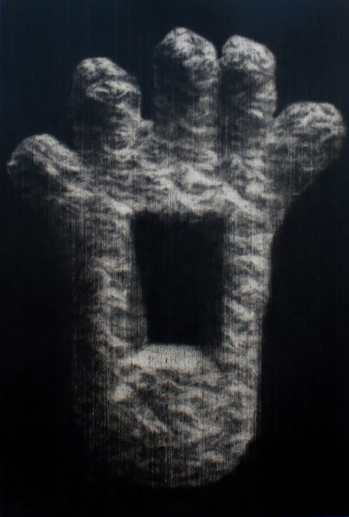 Plug III. 2015 . Charcoal on paper. 82x67cm