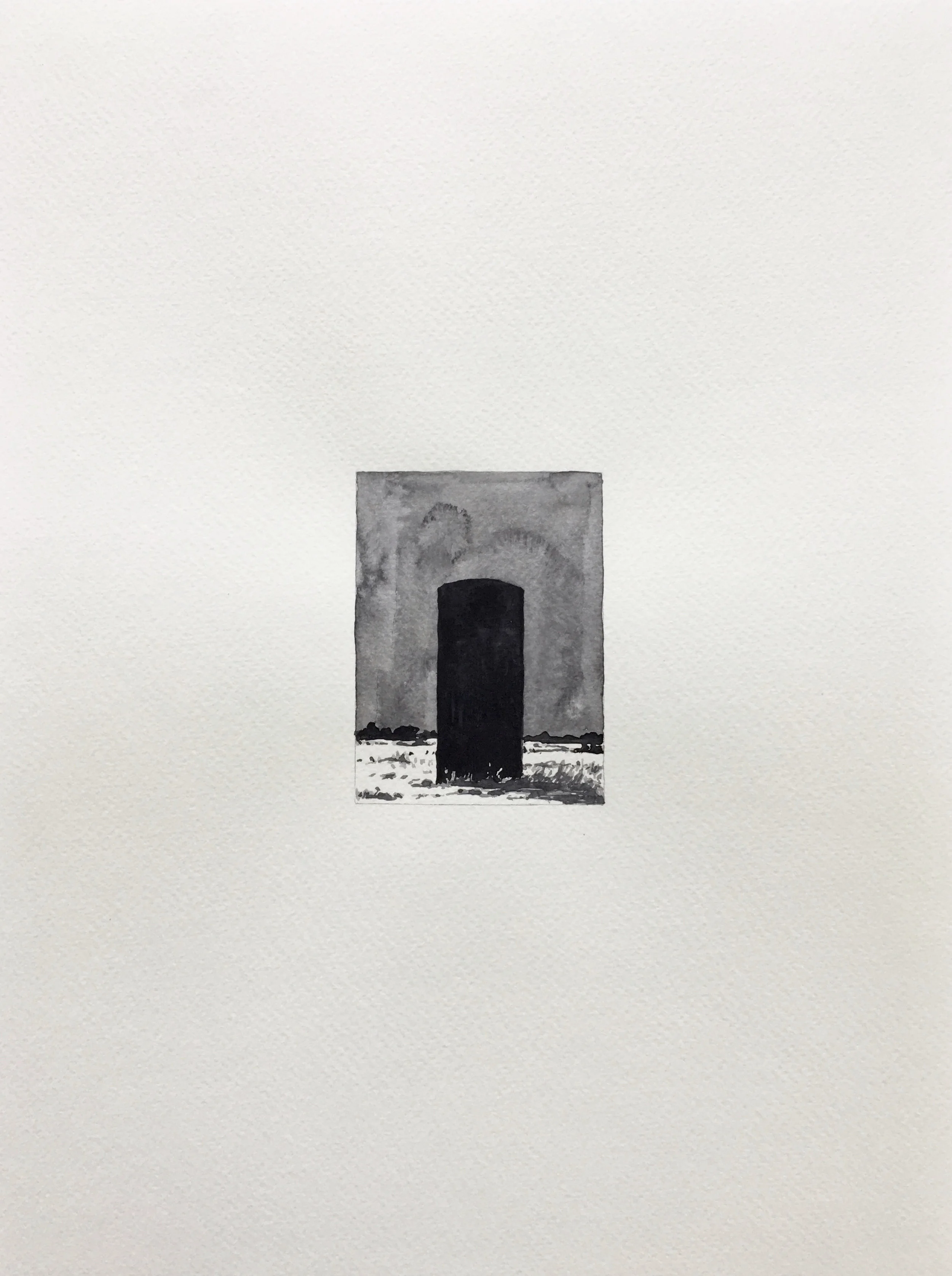 Study for Drone Series 5 . 2018. Watercolour on paper