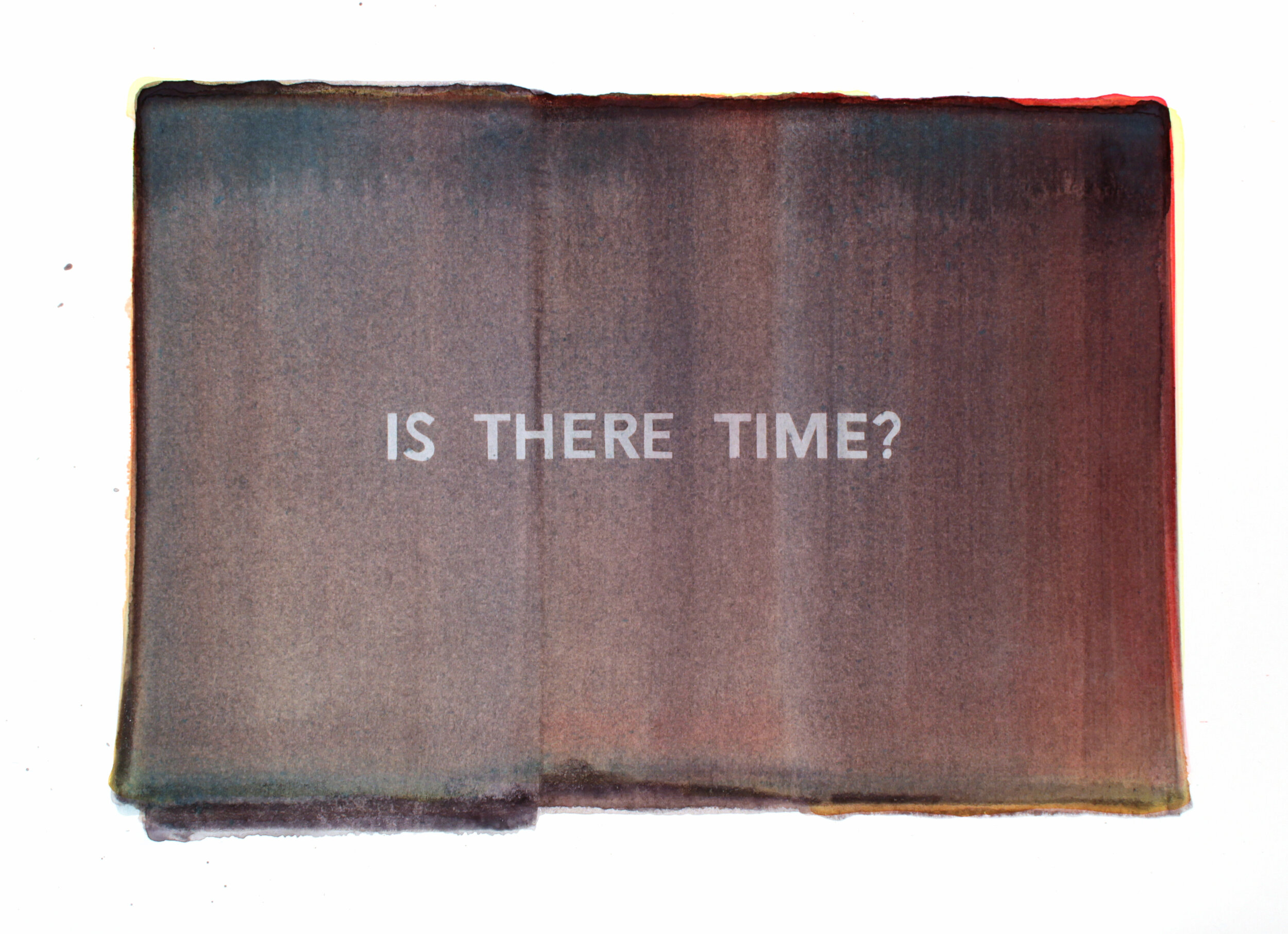   Is There Time?  2019. Watercolour on conservation board. 36x50cm 