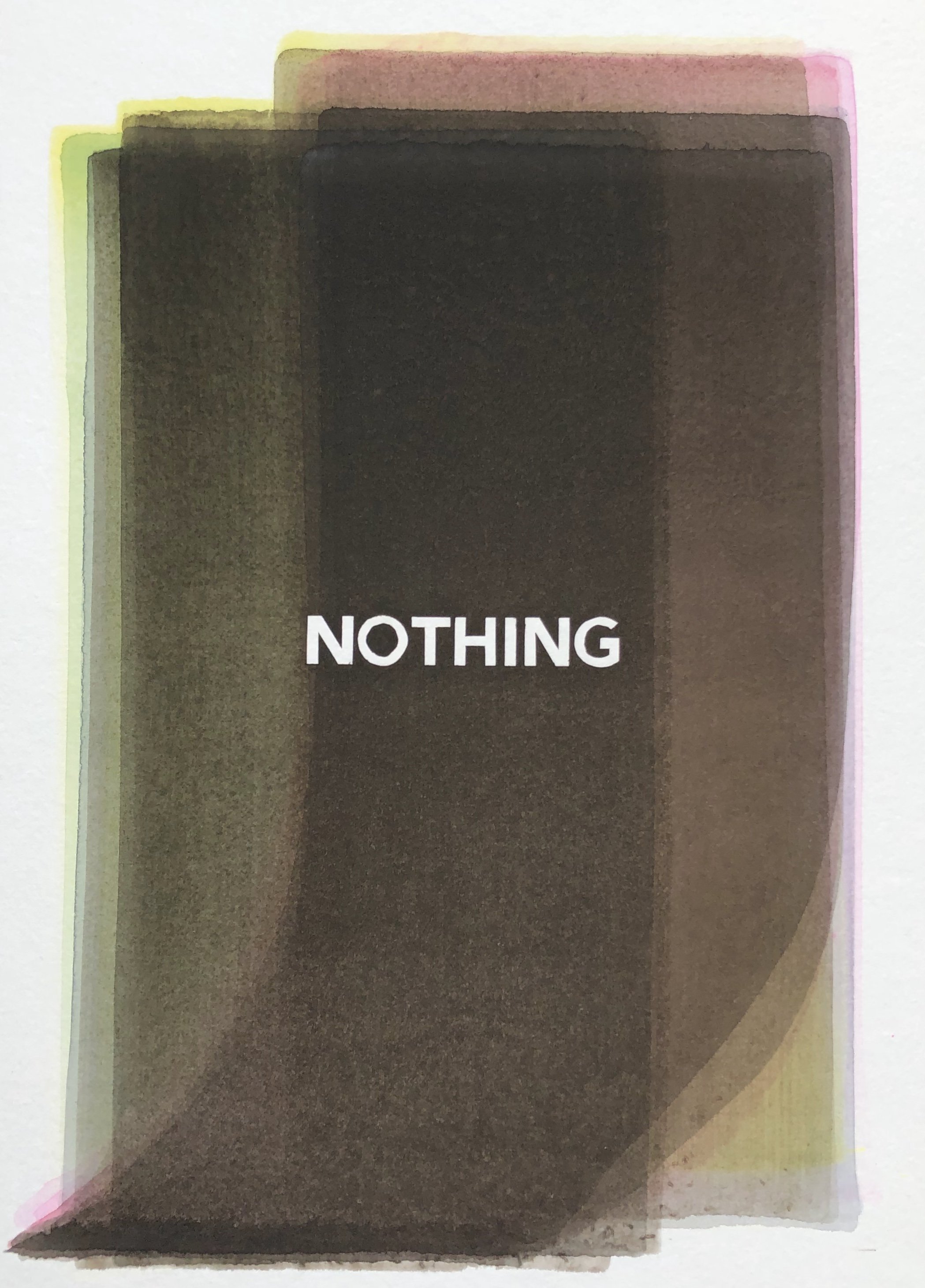   Nothing V . 2020. watercolour on paper. 36x26cm. 